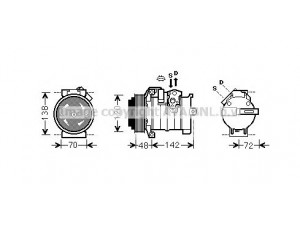 AVA QUALITY COOLING CRK131 kompresorius, oro kondicionierius 
 Oro kondicionavimas -> Kompresorius/dalys
55116835AE, 55116835AC, 55116835AD
