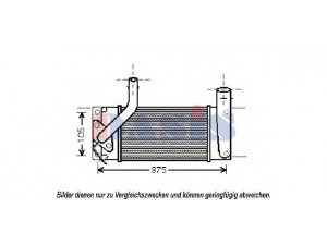 AKS DASIS 217006N tarpinis suslėgto oro aušintuvas, kompresorius 
 Variklis -> Oro tiekimas -> Įkrovos agregatas (turbo/superįkrova) -> Tarpinis suslėgto oro aušintuvas
179000N040