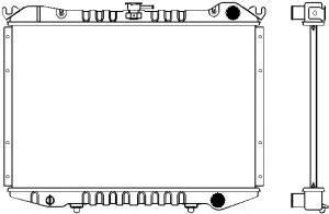 SAKURA  Automotive 1120-0106 radiatorius, variklio aušinimas