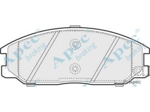 APEC braking PAD1237 stabdžių trinkelių rinkinys, diskinis stabdys 
 Techninės priežiūros dalys -> Papildomas remontas
5810126A20, 5810126A30