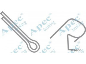 APEC braking KIT244 priedų komplektas, stabdžių trinkelė 
 Stabdžių sistema -> Būgninis stabdys -> Dalys/priedai