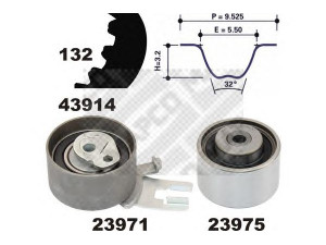 MAPCO 23914 paskirstymo diržo komplektas 
 Techninės priežiūros dalys -> Papildomas remontas
31258305, 31330188, 31359568