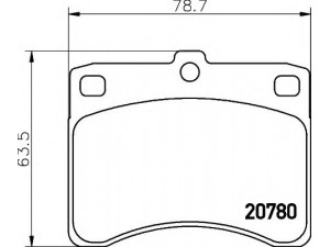 HELLA 8DB 355 005-671 stabdžių trinkelių rinkinys, diskinis stabdys 
 Techninės priežiūros dalys -> Papildomas remontas
0449187, 0449187211000, 0449187222000