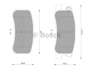 BOSCH 0 986 AB2 669 stabdžių trinkelių rinkinys, diskinis stabdys 
 Techninės priežiūros dalys -> Papildomas remontas
MN102628, 4605A447, 4605A448, 4605A487