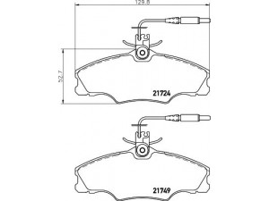 HELLA PAGID 8DB 355 018-201 stabdžių trinkelių rinkinys, diskinis stabdys 
 Techninės priežiūros dalys -> Papildomas remontas
425131, 425268, E172041, E172521