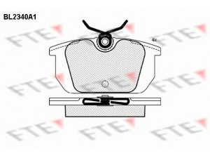 FTE BL2340A1 stabdžių trinkelių rinkinys, diskinis stabdys 
 Techninės priežiūros dalys -> Papildomas remontas
0060765020, 0060777601, 0060945821