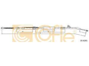 COFLE 10.4263 trosas, stovėjimo stabdys 
 Stabdžių sistema -> Valdymo svirtys/trosai
35511161473