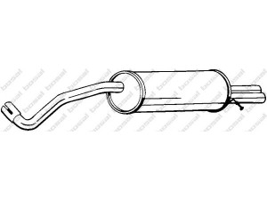 BOSAL 280-137 galinis duslintuvas 
 Išmetimo sistema -> Duslintuvas
6L6.253.609G