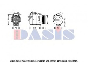 AKS DASIS 850358N kompresorius, oro kondicionierius 
 Oro kondicionavimas -> Kompresorius/dalys
64526950152, 6950152