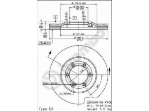 BREMBO 09.6866.10 stabdžių diskas 
 Dviratė transporto priemonės -> Stabdžių sistema -> Stabdžių diskai / priedai
8970340353, 8970460800, 569051