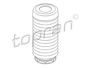 TOPRAN 302 209 apsauginis dangtelis/gofruotoji membrana, amortizatorius 
 Pakaba -> Amortizatorius
1 146 151, 1 254 213, 2S613K036AA