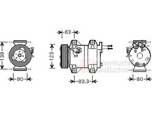 VAN WEZEL 5900K121 kompresorius, oro kondicionierius 
 Oro kondicionavimas -> Kompresorius/dalys
8602621, 8684287