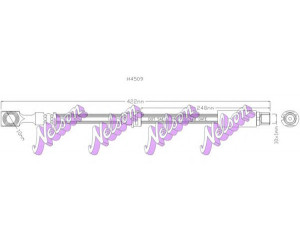 Brovex-Nelson H4509 stabdžių žarnelė 
 Stabdžių sistema -> Stabdžių žarnelės
562377, 90498319, 562377, 90498319