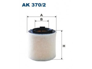 FILTRON AK370/2 oro filtras 
 Techninės priežiūros dalys -> Techninės priežiūros intervalai
6R0129620A, 6R0129620A