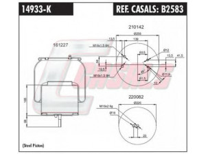 CASALS B2583 dėklas, pneumatinė pakaba 
 Pakaba -> Pneumatinė pakaba
1434933
