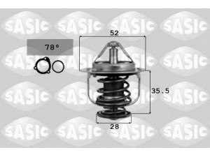 SASIC 9000075 termostatas, aušinimo skystis 
 Aušinimo sistema -> Termostatas/tarpiklis -> Thermostat
19301P08305, 19301P08315, 19301P08316