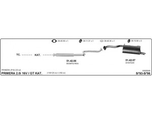 IMASAF 558000046 išmetimo sistema 
 Išmetimo sistema -> Išmetimo sistema, visa