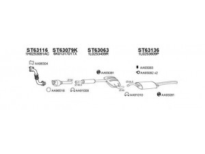 VENEPORTE 630140 išmetimo sistema 
 Išmetimo sistema -> Išmetimo sistema, visa