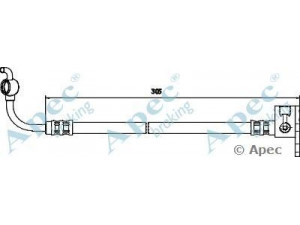 APEC braking HOS3643 stabdžių žarnelė 
 Stabdžių sistema -> Stabdžių žarnelės
NA0143980A