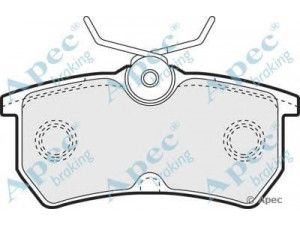 APEC braking PAD1039 stabdžių trinkelių rinkinys, diskinis stabdys 
 Techninės priežiūros dalys -> Papildomas remontas
1075565, 1107698, 1425407, 1810990