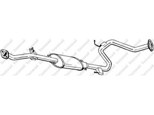 BOSAL 283-777 vidurinis duslintuvas 
 Išmetimo sistema -> Duslintuvas
B378-40-300, B378-40-300A, B378-40-300A9S