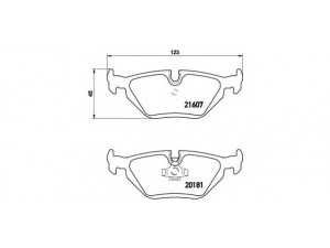 BREMBO P 06 013 stabdžių trinkelių rinkinys, diskinis stabdys 
 Techninės priežiūros dalys -> Papildomas remontas
34211160340, 34211160341, 34211160533