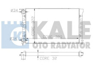 KALE OTO RADYATÖR 139400 radiatorius, variklio aušinimas 
 Aušinimo sistema -> Radiatorius/alyvos aušintuvas -> Radiatorius/dalys
867121253E, 867121253F, W08671253F