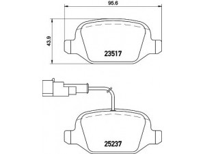 HELLA 8DB 355 019-961 stabdžių trinkelių rinkinys, diskinis stabdys 
 Techninės priežiūros dalys -> Papildomas remontas
77365752, 77365752, 77365858, 77365752