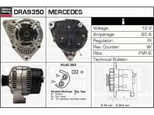 DELCO REMY DRA9350 kintamosios srovės generatorius 
 Elektros įranga -> Kint. sr. generatorius/dalys -> Kintamosios srovės generatorius
00A903025