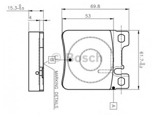 BOSCH 0 986 TB2 022 stabdžių trinkelių rinkinys, diskinis stabdys 
 Techninės priežiūros dalys -> Papildomas remontas
05143 633AA, 5143 633AA, 002 420 05 20