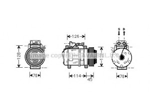 AVA QUALITY COOLING MSK278 kompresorius, oro kondicionierius 
 Oro kondicionavimas -> Kompresorius/dalys
0002300611, 0002340111