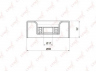 LYNXauto PB-5011 įtempiklio skriemulys, V formos rumbuotas diržas
1345A078, MD367192