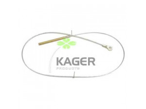 KAGER 19-1256 trosas, stovėjimo stabdys 
 Stabdžių sistema -> Valdymo svirtys/trosai
6014201785