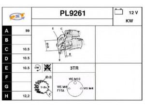 SNRA PL9261 starteris