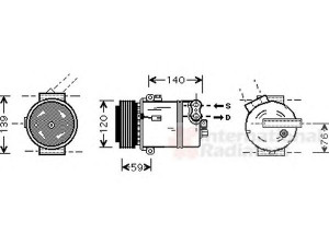 VAN WEZEL 3700K409 kompresorius, oro kondicionierius 
 Oro kondicionavimas -> Kompresorius/dalys
13140505, 13171593, 13191997, 6854005