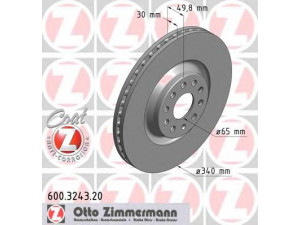 ZIMMERMANN 600.3243.20 stabdžių diskas 
 Dviratė transporto priemonės -> Stabdžių sistema -> Stabdžių diskai / priedai
1K0 615 301 AD, 3C0 615 301 C, 8S0 615 301