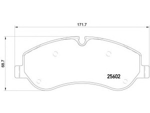 BREMBO P 24 152 stabdžių trinkelių rinkinys, diskinis stabdys 
 Techninės priežiūros dalys -> Papildomas remontas
1763915, 1842632, BK212K021AA, BK212K021AB