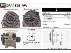 DELCO REMY DRA4159 kintamosios srovės generatorius 
 Elektros įranga -> Kint. sr. generatorius/dalys -> Kintamosios srovės generatorius
036903024A, 036903024P, 06F903023