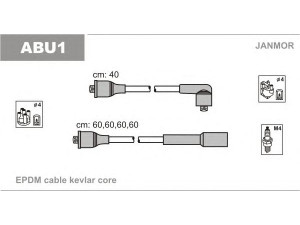 JANMOR ABU1 uždegimo laido komplektas 
 Kibirkšties / kaitinamasis uždegimas -> Uždegimo laidai/jungtys
803998031