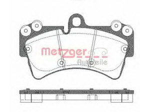 METZGER 0995.00 stabdžių trinkelių rinkinys, diskinis stabdys 
 Techninės priežiūros dalys -> Papildomas remontas
7L0698151P, 955 351 939 10, 955 351 939 11