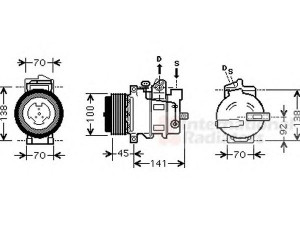 VAN WEZEL 3000K428 kompresorius, oro kondicionierius 
 Oro kondicionavimas -> Kompresorius/dalys
001.230.8711, 0012308711, 12308711