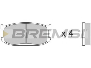 BREMSI BP2191 stabdžių trinkelių rinkinys, diskinis stabdys 
 Techninės priežiūros dalys -> Papildomas remontas
800149280, ABD241M, ABD241P, B00149280