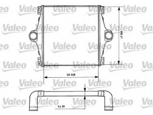 VALEO 816846 tarpinis suslėgto oro aušintuvas, kompresorius 
 Variklis -> Oro tiekimas -> Įkrovos agregatas (turbo/superįkrova) -> Tarpinis suslėgto oro aušintuvas
42532036, 93160530, 8ML376724031