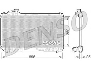 DENSO DRM50063 radiatorius, variklio aušinimas 
 Aušinimo sistema -> Radiatorius/alyvos aušintuvas -> Radiatorius/dalys
164007A500