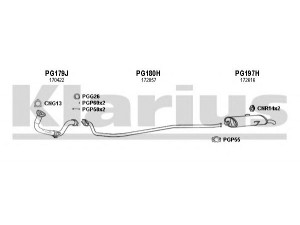 KLARIUS 630337U išmetimo sistema
