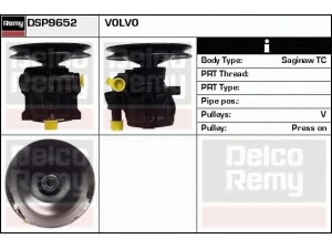 DELCO REMY DSP9652 hidraulinis siurblys, vairo sistema 
 Vairavimas -> Vairo pavara/siurblys
1359652