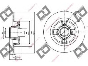 DJ PARTS BD1324 stabdžių diskas 
 Dviratė transporto priemonės -> Stabdžių sistema -> Stabdžių diskai / priedai
7701206328