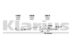 KLARIUS 670005E išmetimo sistema 
 Išmetimo sistema -> Išmetimo sistema, visa
