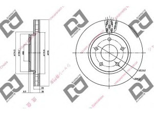 DJ PARTS BD1384 stabdžių diskas 
 Stabdžių sistema -> Diskinis stabdys -> Stabdžių diskas
5105513AA, MN116329