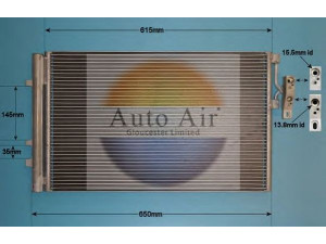 AUTO AIR GLOUCESTER 16-1987 kondensatorius, oro kondicionierius 
 Oro kondicionavimas -> Kondensatorius
64539216143
